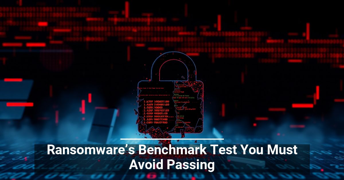Ransomware’s Benchmark Test You Must Avoid Passing