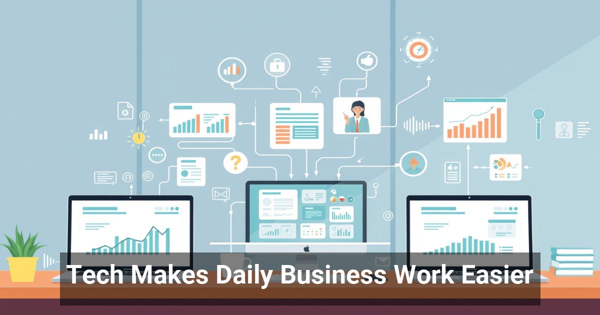 Tech Makes Daily Business Work Easier